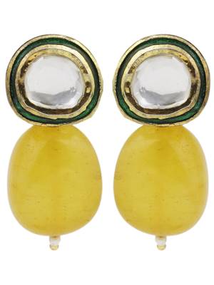Yellow
 diamond earrings 2