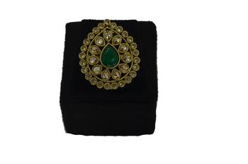 Green cubic zirconia rings 3