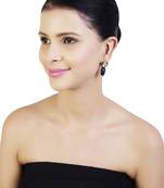 Blue
 diamond earrings