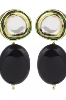 Blue
 diamond earrings