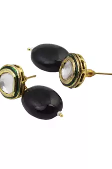 Blue
 diamond earrings