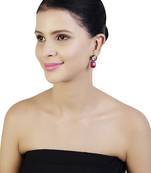 Red
 diamond earrings