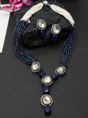 Blue
 diamond jewellery-combo 1