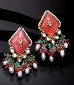 Red
 ruby   earrings