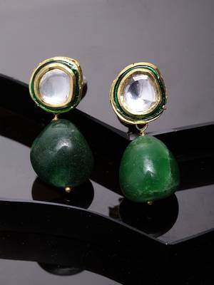 Green
 diamond earrings 1