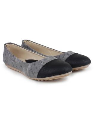 Grey Beautiful synthetic material bellies for women  4