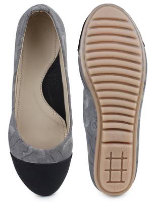 Grey Beautiful synthetic material bellies for women  5
