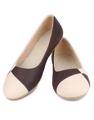 Beige Beautiful synthetic material bellies for women  4