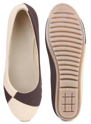 Beige Beautiful synthetic material bellies for women  5