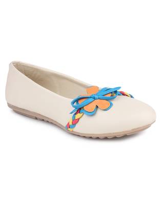 Beige Beautiful synthetic material bellies for women  1