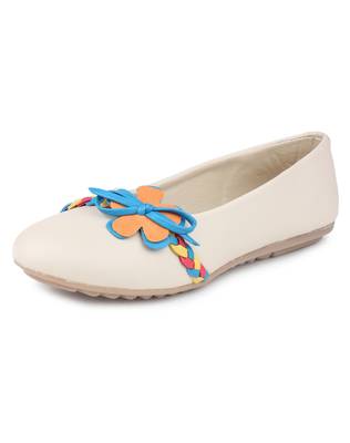 Beige Beautiful synthetic material bellies for women  2