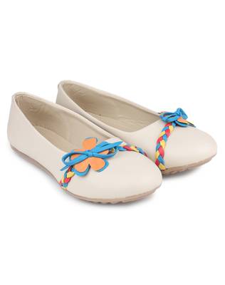Beige Beautiful synthetic material bellies for women  3