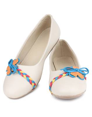 Beige Beautiful synthetic material bellies for women  4