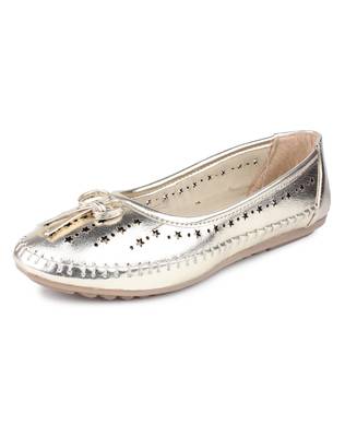Gold Beautiful synthetic material bellies for women  2