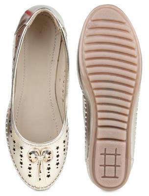Gold Beautiful synthetic material bellies for women  5