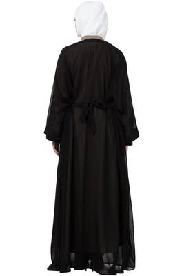 Women Double Layered Embroiderydubai Abaya 2
