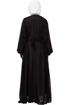 Women Double Layered Embroiderydubai Abaya