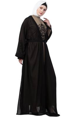 Women Double Layered Embroiderydubai Abaya 4