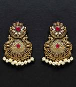 Maroon Danglers Drops