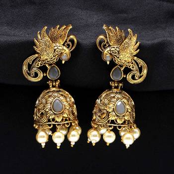 Grey Jhumkas 1