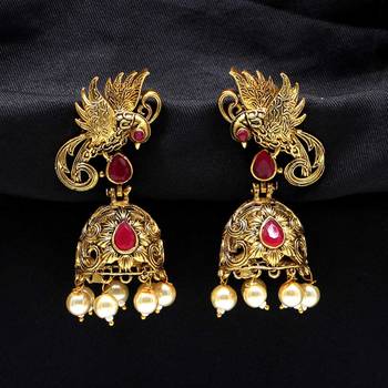 Maroon Jhumkas 1