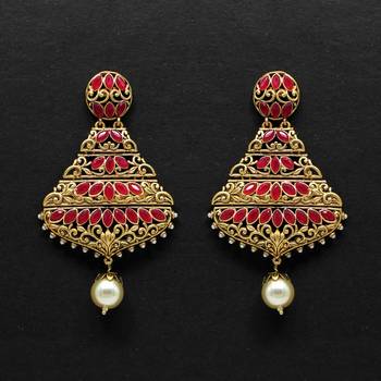 Maroon Danglers Drops 1