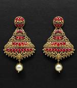 Maroon Danglers Drops