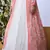 White Thread Embroidered Work Georgette Semi Stitched bridal lehenga Choli With Pink Koti
