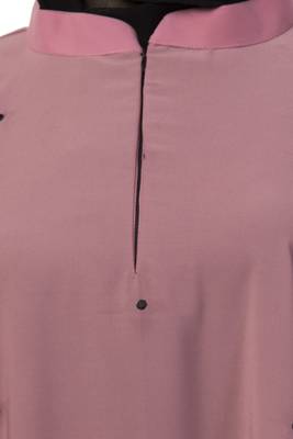Women Designer Irani Kaftan Abaya-Puce Pink 5
