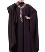 Women Double Layered Irani Caftan Purple