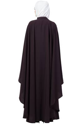 Women Double Layered Irani Caftan Purple 2