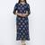 Women's Teal Rayon Self Design Straight Kurta