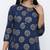 Women's Teal Rayon Self Design Straight Kurta