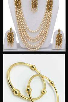 Pearl & Gold Jewellery Combo