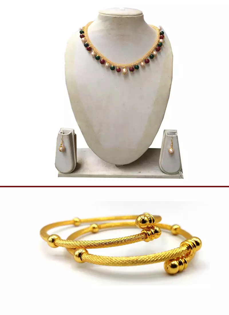 Gold jewellery combo