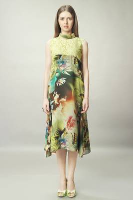 Green Georgette Digital Printed Kurti 2