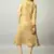 Yellow  Chiffon Georgette Printed Kurti