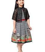 Black plain kids frocks