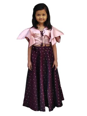 Kids Maroon Lehenga Choli 1
