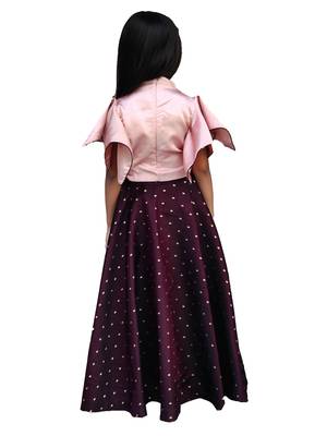 Kids Maroon Lehenga Choli 2