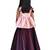 Kids Pink Top And Maroon Lehenga Choli