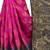 Magenta woven cotton silk saree with blouse