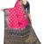 Magenta woven cotton silk saree with blouse