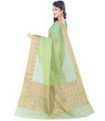 Green Woven Cotton Silk Saree
