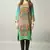 Green and Blue Georgette Digital Print Pakistani Kurti