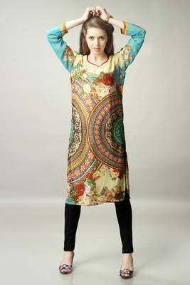 Multi Colour Georgette Kaftan 2