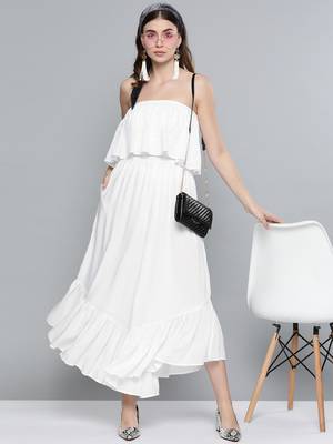 White Schiffli Off Shoulder Jumpsuit 4