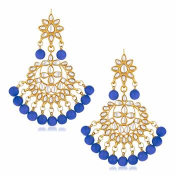 Wedding Wear Kundan Beaded Necklace Set With Mang Tikka 3