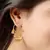 I Jewels Gold Plated Pearl Jhumki Hoop Earring for Women (E2849)