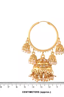 Pearl Jhumki Hoop Earring for Women 